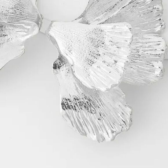 New ZARA GINKO LEAF earrings in silver! - Picture 4 of 12
